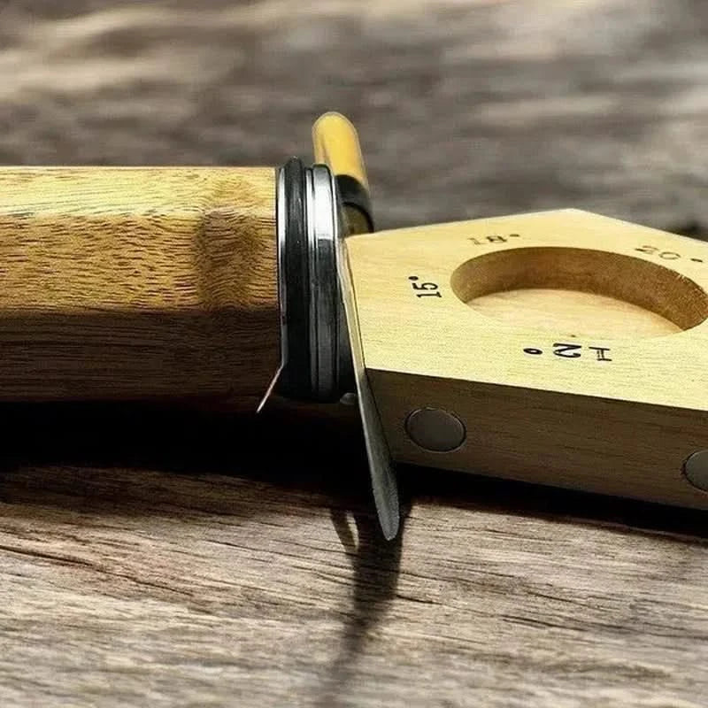 Afilador de cuchillos de rodillo – ángulo ajustable con piedras diamantadas