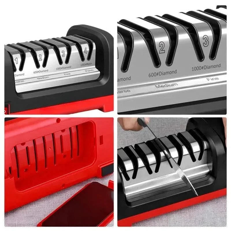 Afilador eléctrico profesional de 4 etapas – ángulo de afilado de 20 grados