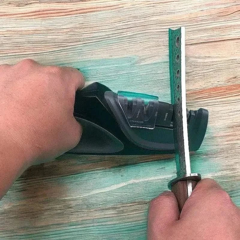 Afilador de ángulo fijo con muela de diamante