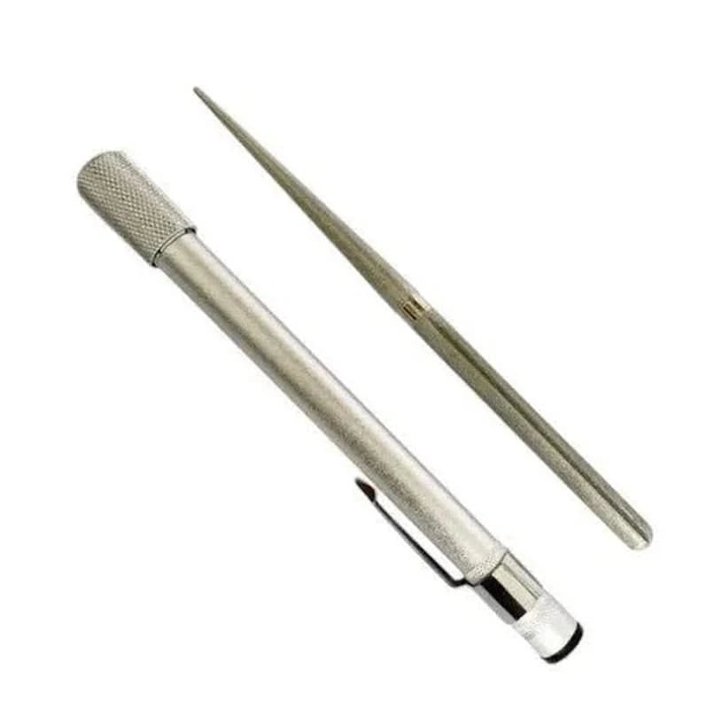 Afilador de cuchillos portátil tipo bolígrafo