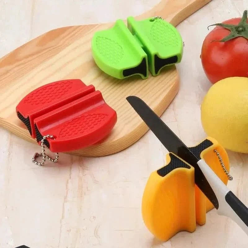 Afilador de cuchillos de bolsillo – doble cara para un afilado preciso