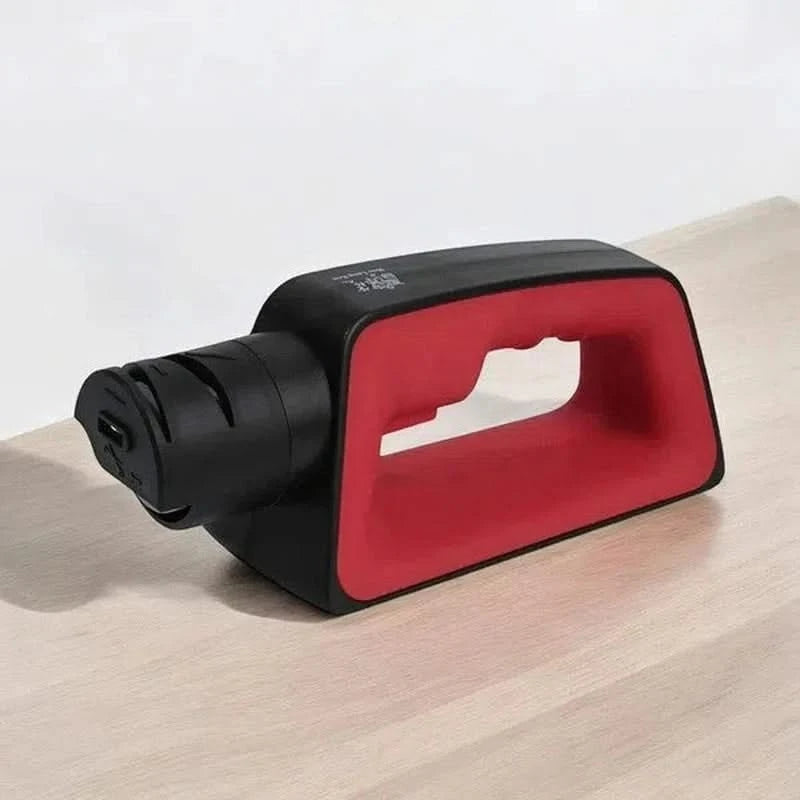 Afilador de cuchillos eléctrico profesional con piedra giratoria motorizada
