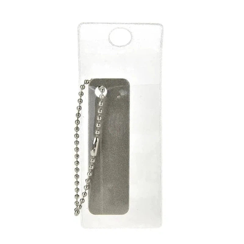 Mini affûteur de poche avec porte-clés – Pierre diamantée pour couteaux et hameçons Imagen