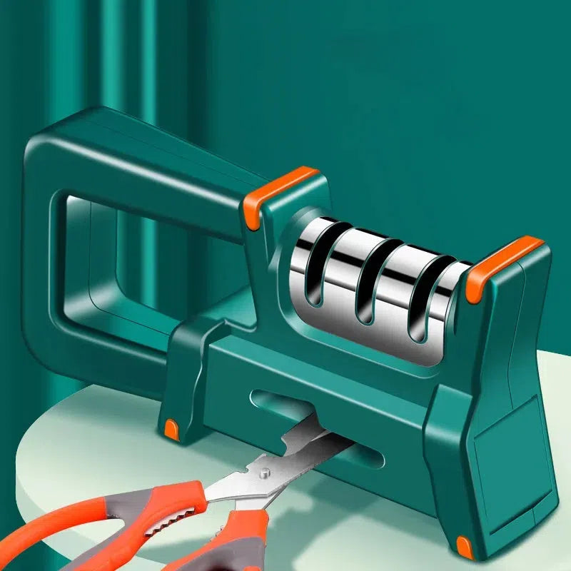 Afilador de cuchillos compacto con mango integrado