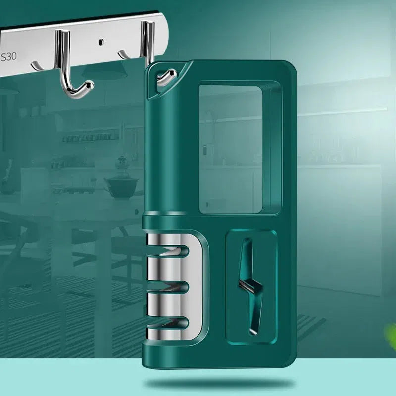 Afilador de cuchillos compacto con mango integrado