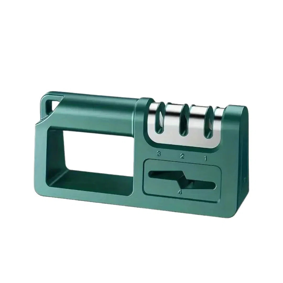 Afilador de cuchillos compacto con mango integrado