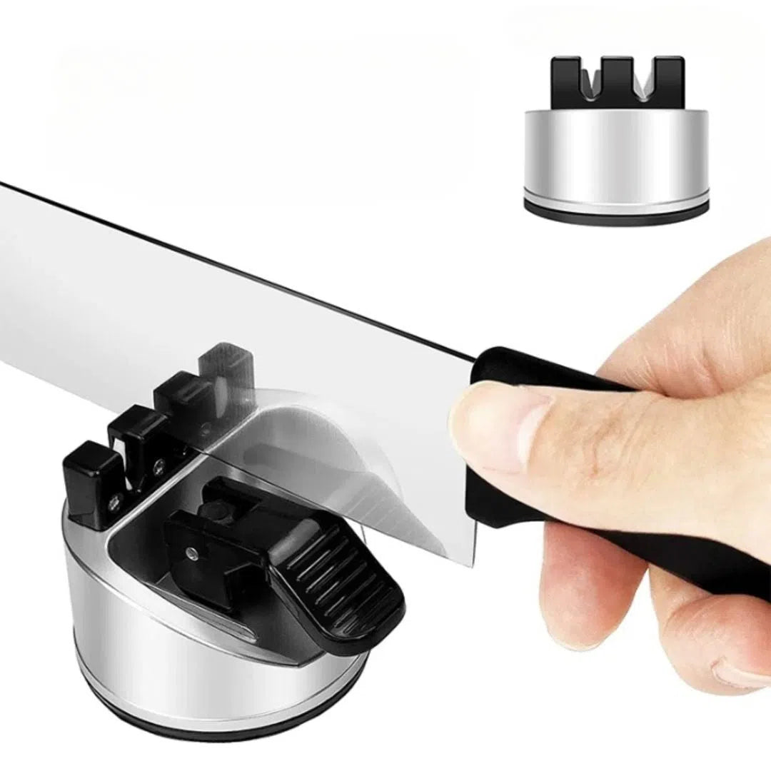 Afilador de cuchillos compacto con ventosa