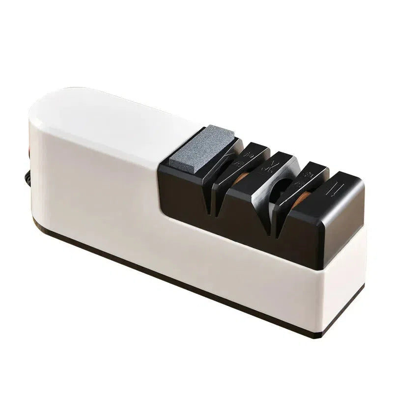 Afilador eléctrico blanco y multifunción