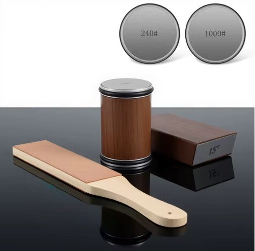 Afilador de madera con guía magnética